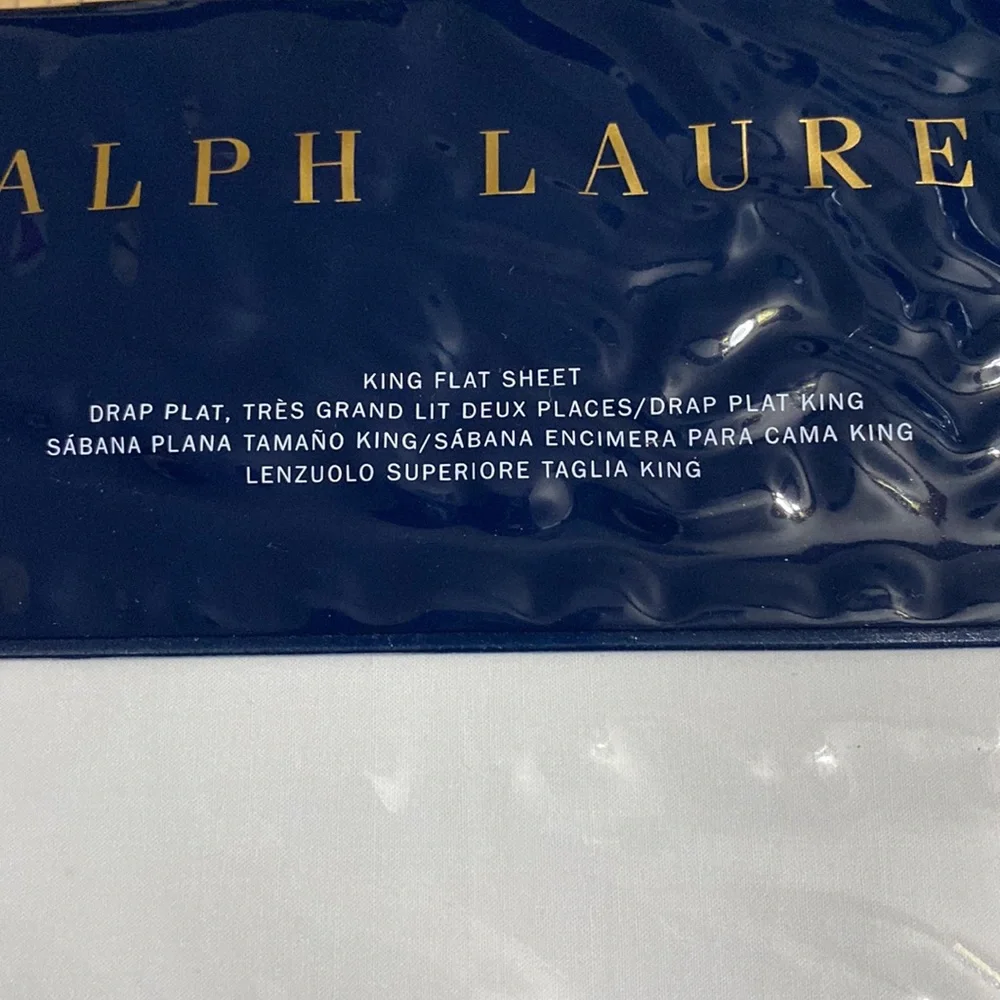 Ralph Lauren KATRINE King size Flat sheet & Standard size pillowcases